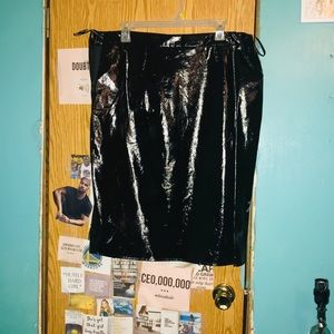 Forever 21 BLACK LEATHER SKIRT